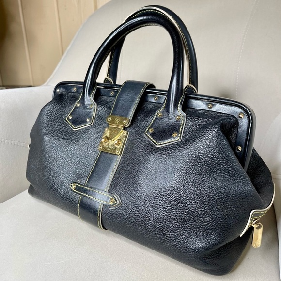 Authentic Louis Vuitton Suhali L'Ingenieux PM Black Leather DR Satchel Handbag - Picture 2 of 11